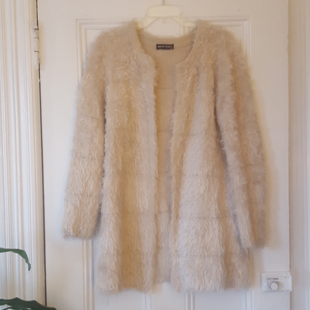Fuzzy Wool Cardigan